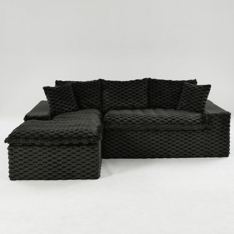 Modular Sofa, Convertible Twin Seat With Chaise Lounge