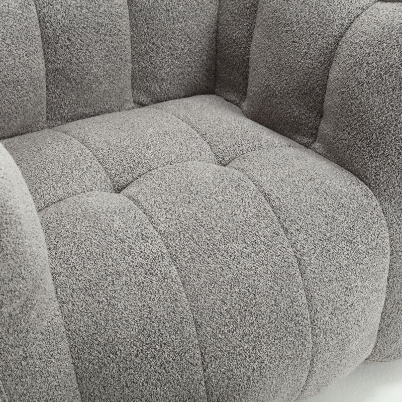 Soft Bean Bag Chair With High Resilient Foam (Chips) - Gray