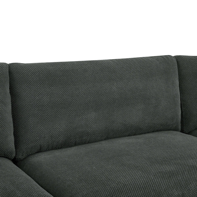 Custom Configuration Modular Sectional With Toss Pillows