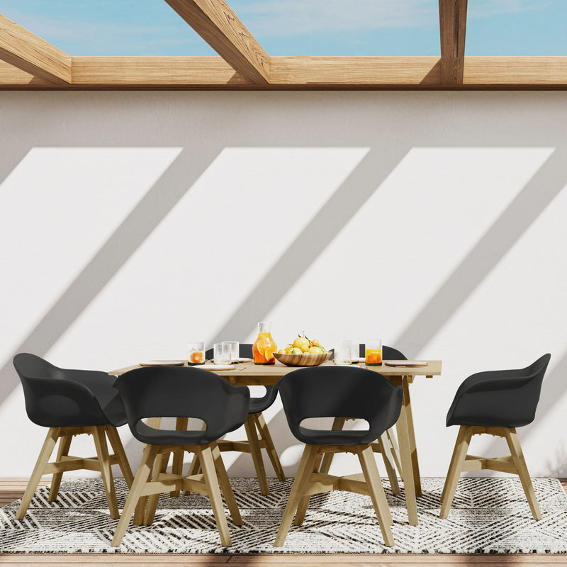 Kona - Outdoor Dining Table - Light Teak