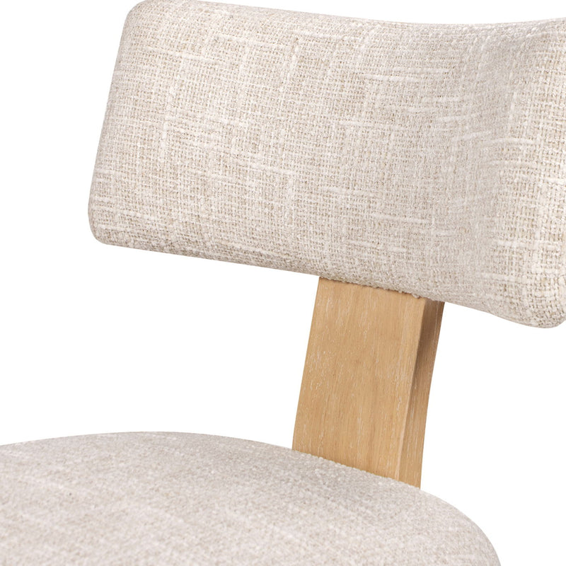 Louise - Split Back Upholstered Dining Side Chair (Set of 2) - Travertine Beige
