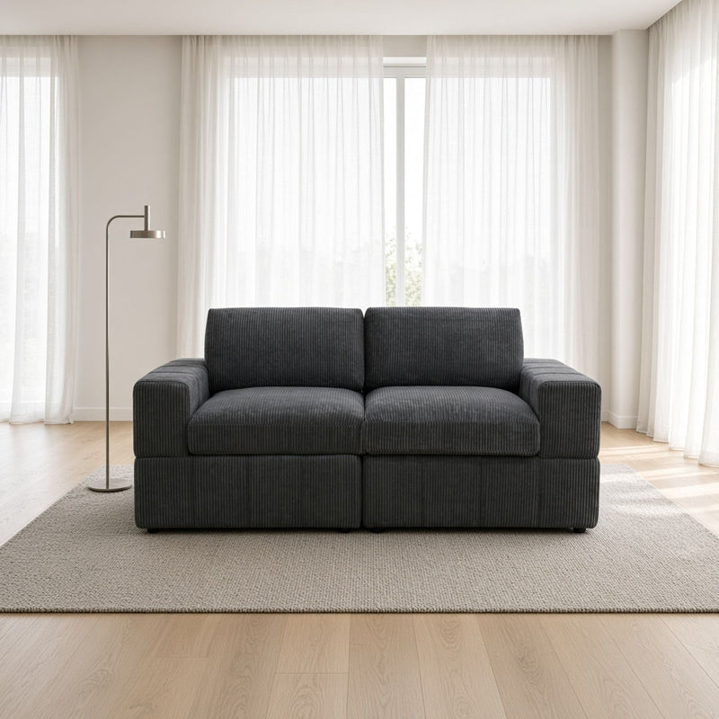Oversized Modular Loveseat Set