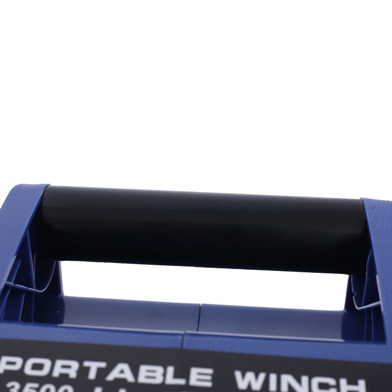 Reversible Electric 12V Trailer Winch For Boats Up To 5000 Lbs, Galvanized Wire Rope Casing - Blue