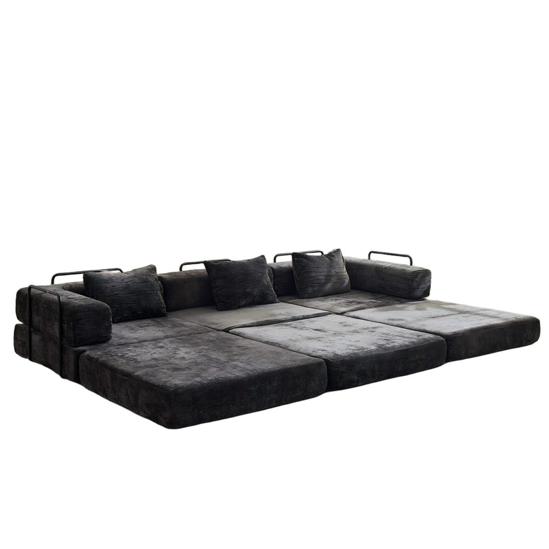 Convertible Floor Sofa Bed, Boneless Modular Sectional Sofa For Living Room