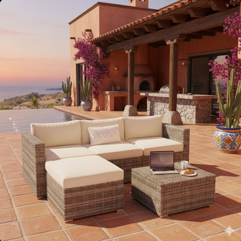 Modern Patio Set With Coffee Table