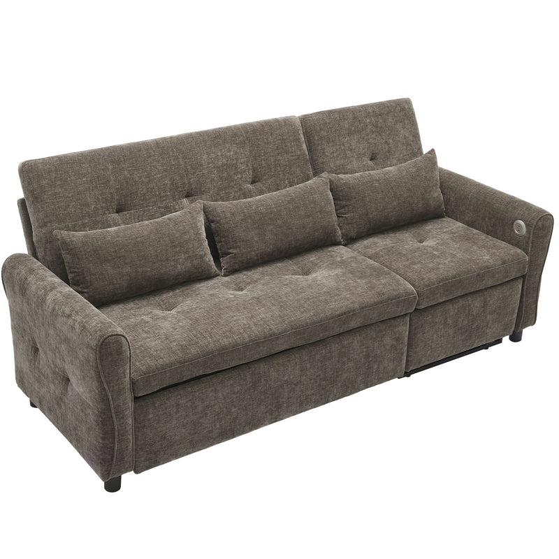 3 Seater Sofa Bed And Reversible Recliner