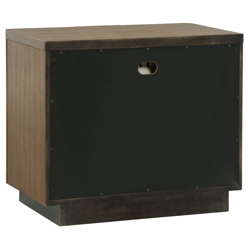 Moraga - 2 Drawer Nightstand - Ash Brown