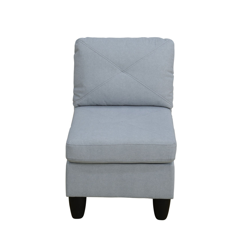 Modular L - Shaped Sectional Sofa 6 Seater 4 Piece Couch With Chaise
