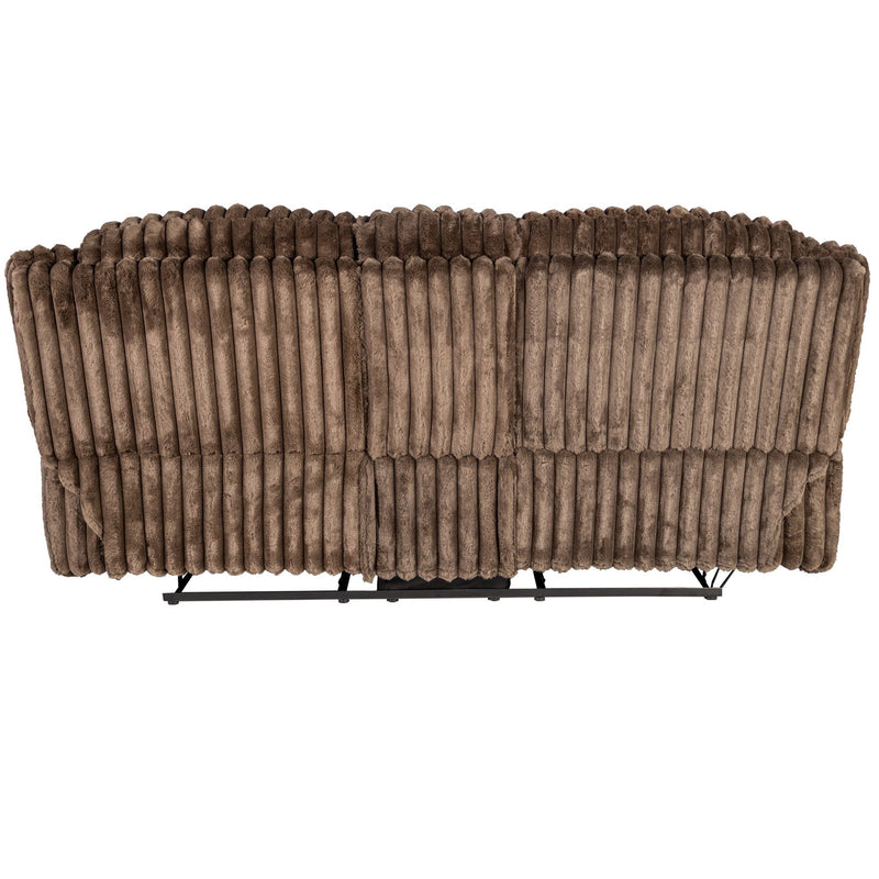 Contemporary Motion Loveseat With Console Storage