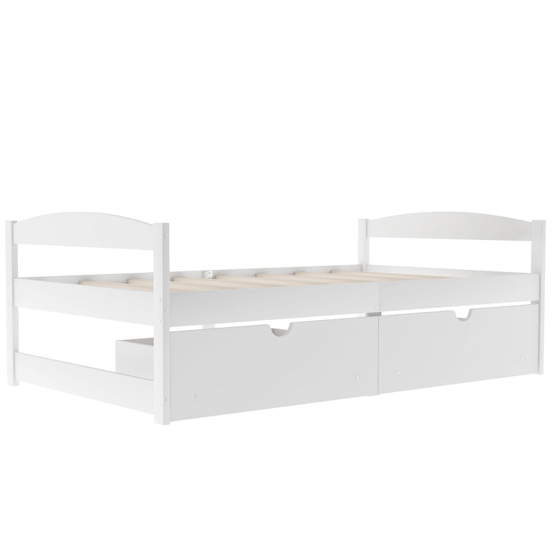 Platform Bed With 2 Drawers