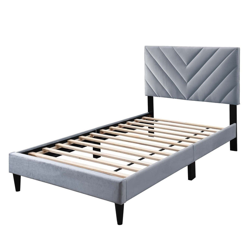 Bed Set With Adjustable Headboard