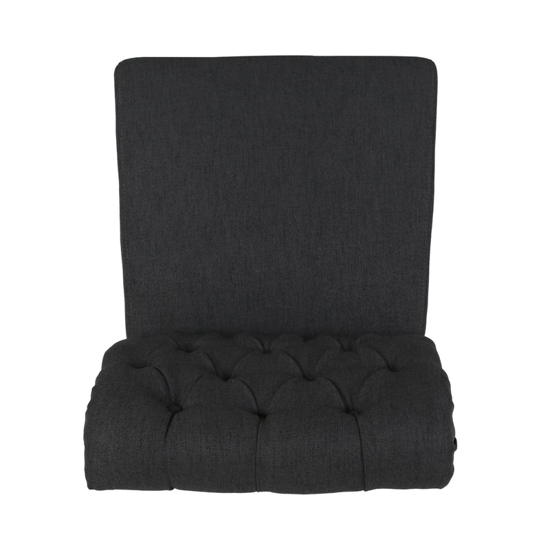 Broxton - Tuft Dining Rolltop Chairs With Button Tufted Backrest (Set of 2)