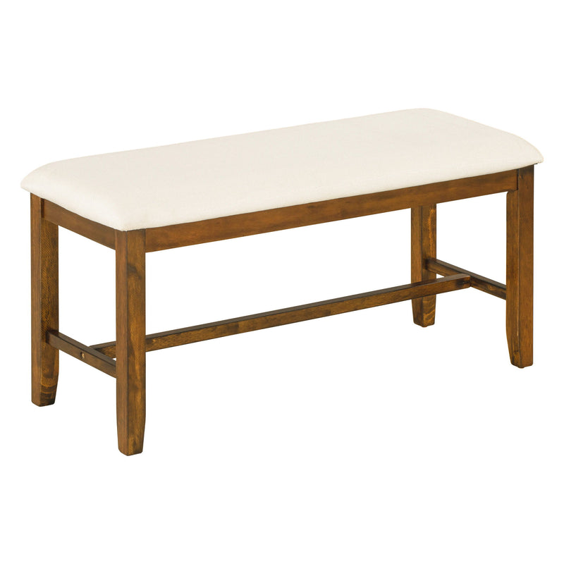 6 Piece Rectangular Dining Table Set With 4 Chairs And Bench
