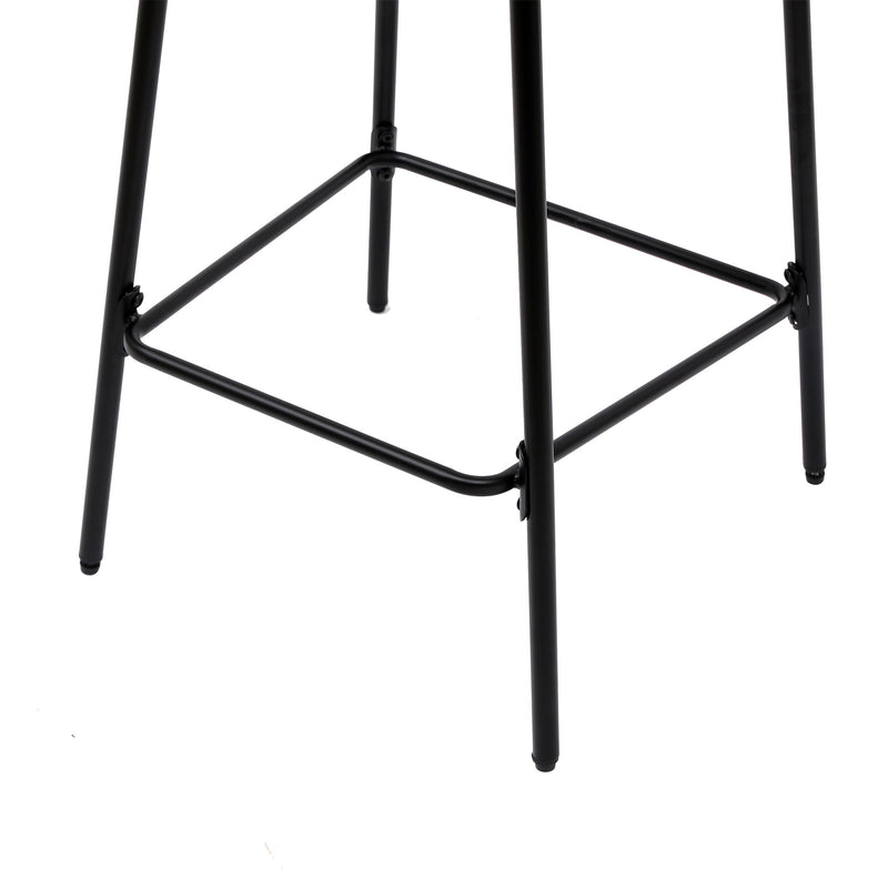 Boho Style Handwoven Paper Rope Counter Stools (Set of 2)