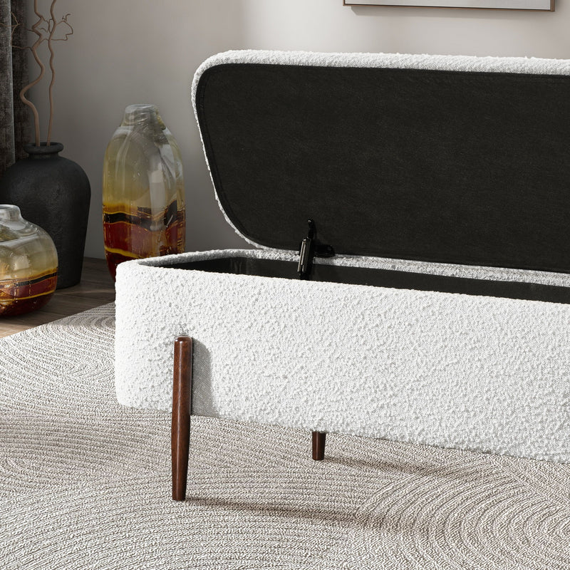 Sarna - Storage Bench - Ivory