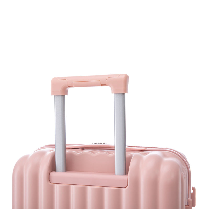 20" / 24" / 28" 3 Pieces / Set Spinner Wheel Luggage, Carry On Suitcase, With Cup Holder & USB Port & Phone Holder