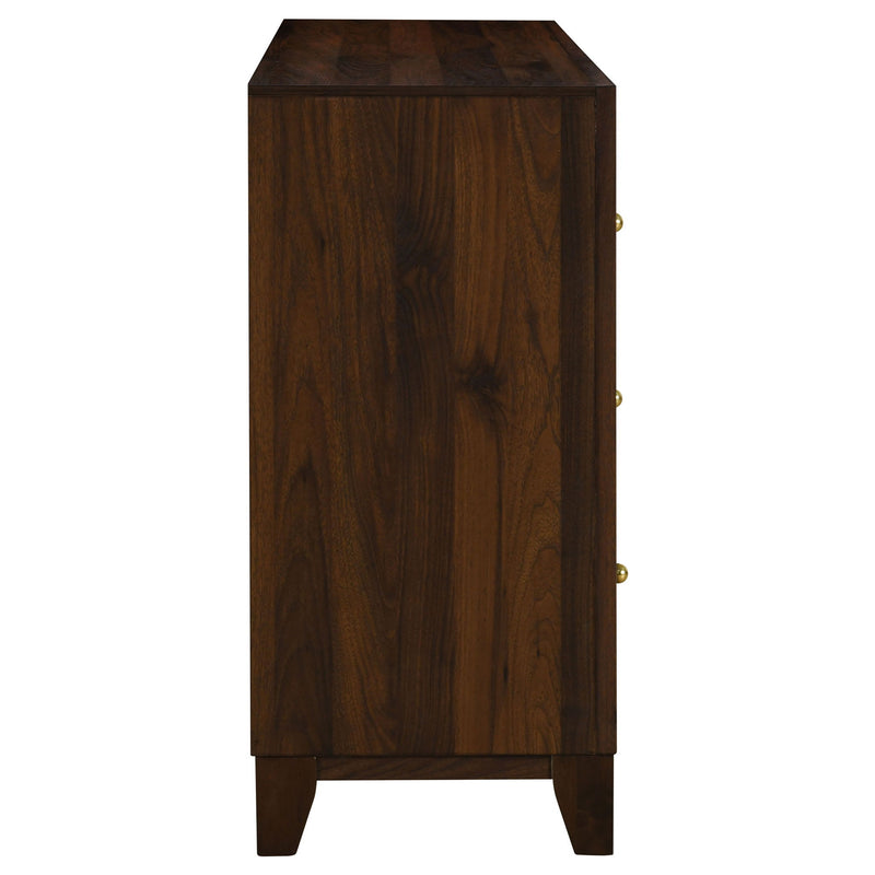 Anza - 6 Drawer Dresser Cabinet - Walnut