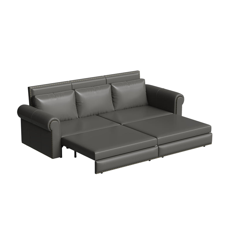 Chesterfield Sofa & Pull Out Bed