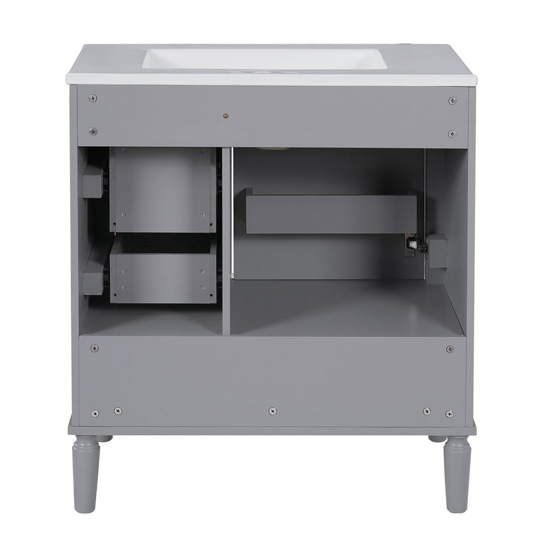 Traditional Bathroom Vanity Set With Soft Close Doors