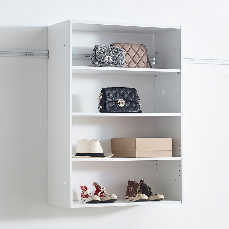 Devi - Wall Mounted Wood Closet System With Modular Design And Ample Storage