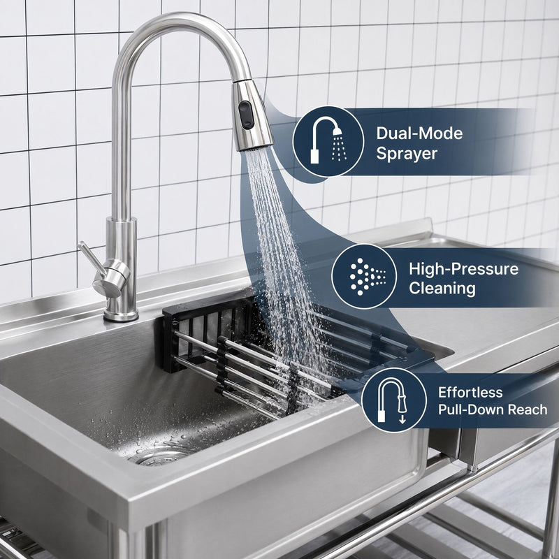 Freestanding Utility Sink With Accents
