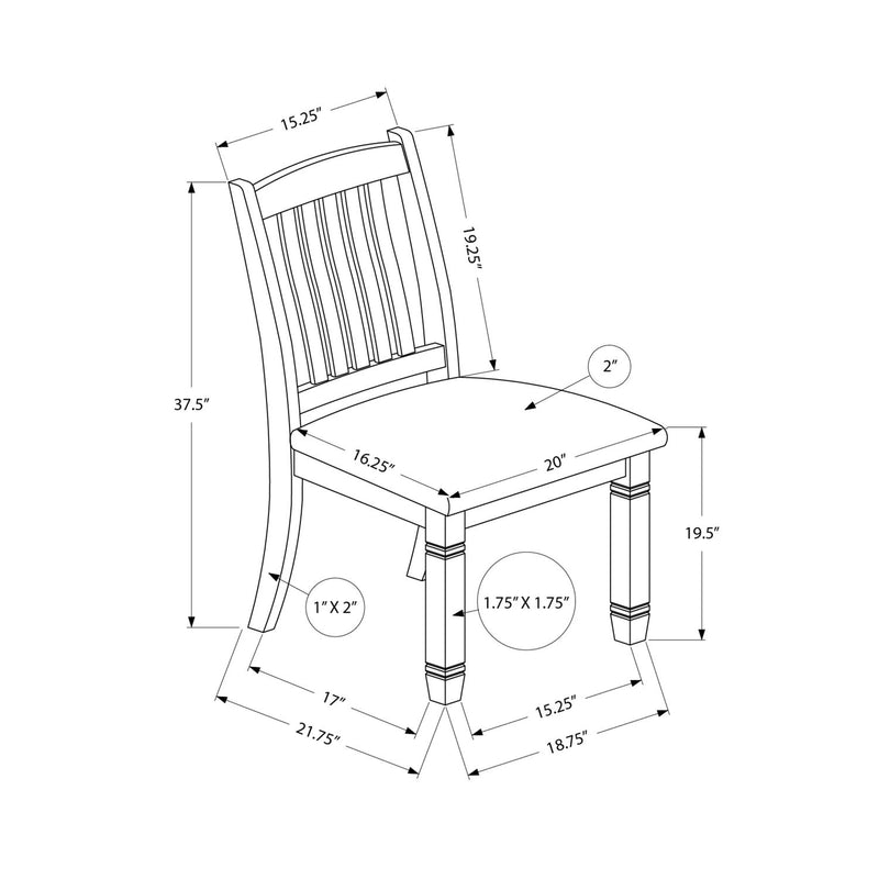 Transitional Dining Chair (Set of 2)