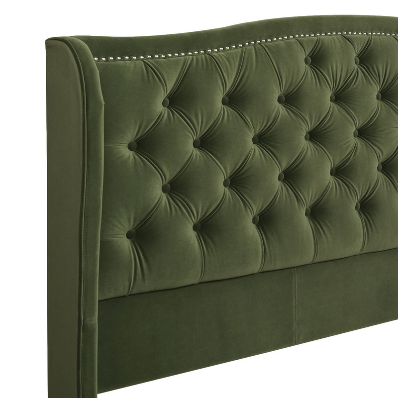 Marcella - Upholstered Shelter Headboard Bed