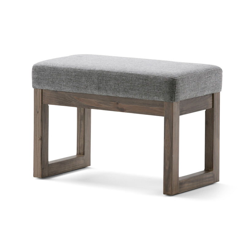 Milltown - Footstool Small Ottoman Bench - Gray