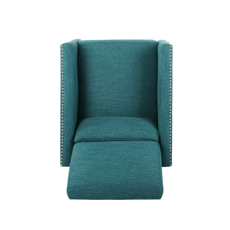 Kiersten - Contemporary Fabric Pushback Recliner