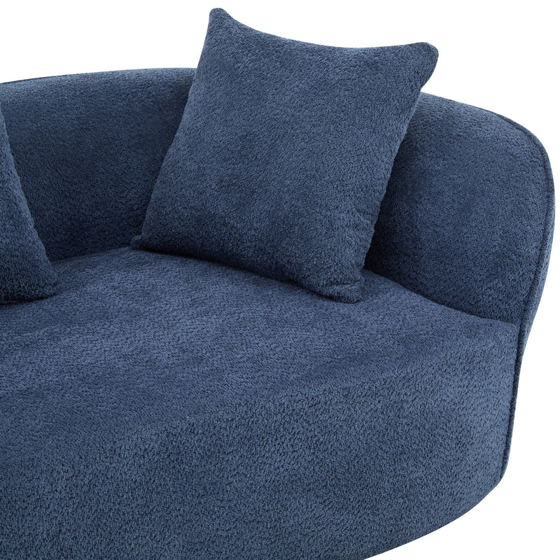 Elegant Curved Sectional Sofa With Full Foam Comfort