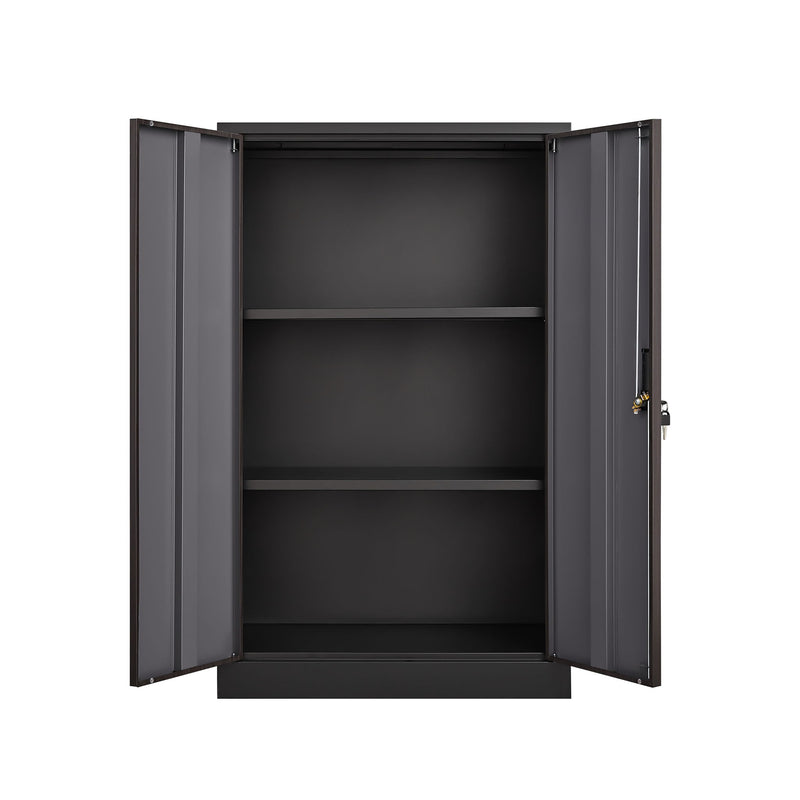 Metal Storage Cabinet With Locking Doors And Adjustable Shelf, Folding Filing Storage Cabinet, Folding Storage Locker Cabinet For Home Office, School, Garage