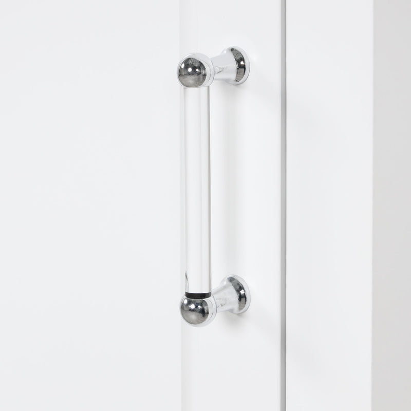 Tall Freestanding Bathroom Storage Cabinet With Adjustable Shelf And 2 Drawers