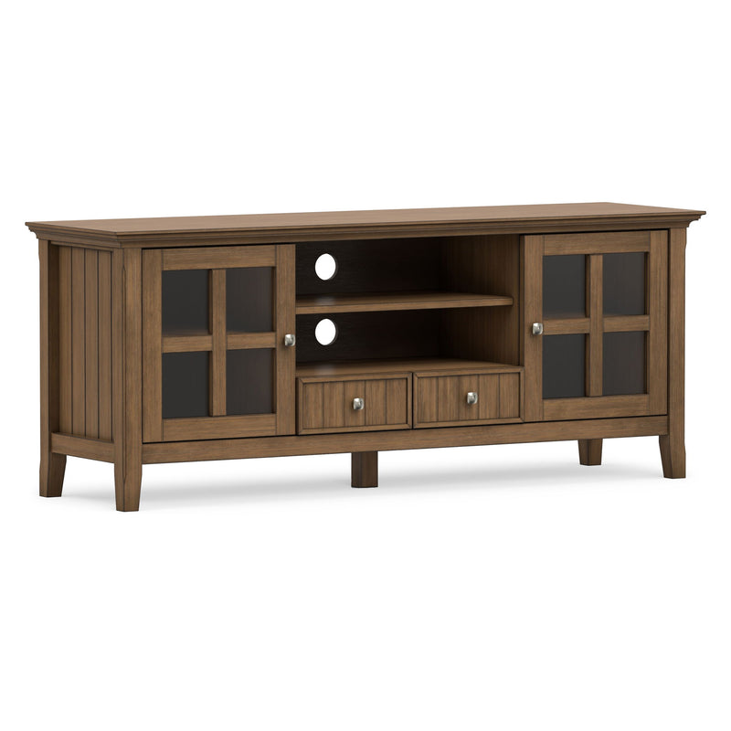 Acadian - TV Media Stand - Rustic Natural Aged Brown