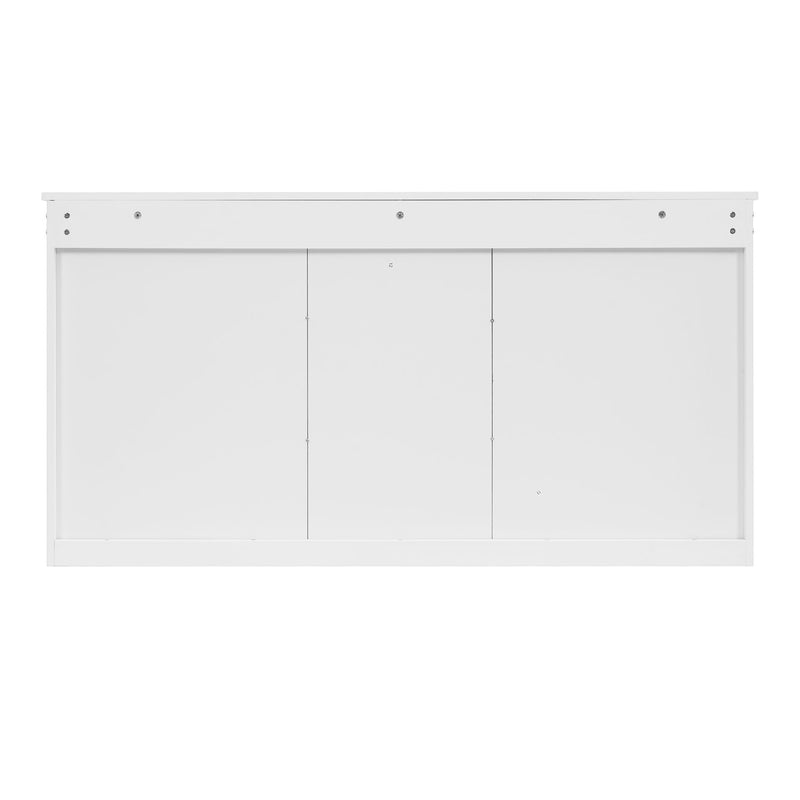 Modern Wall-Mount 2 In 1 Mirror Cabinet With Adjustable Shelves, Soft-Closing Hinges