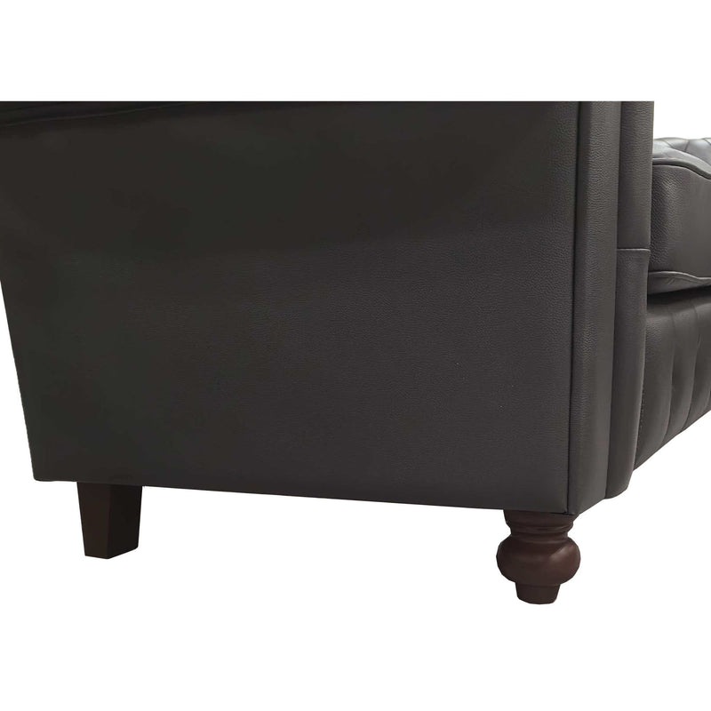 U - Shape Sectional - Blue Gray
