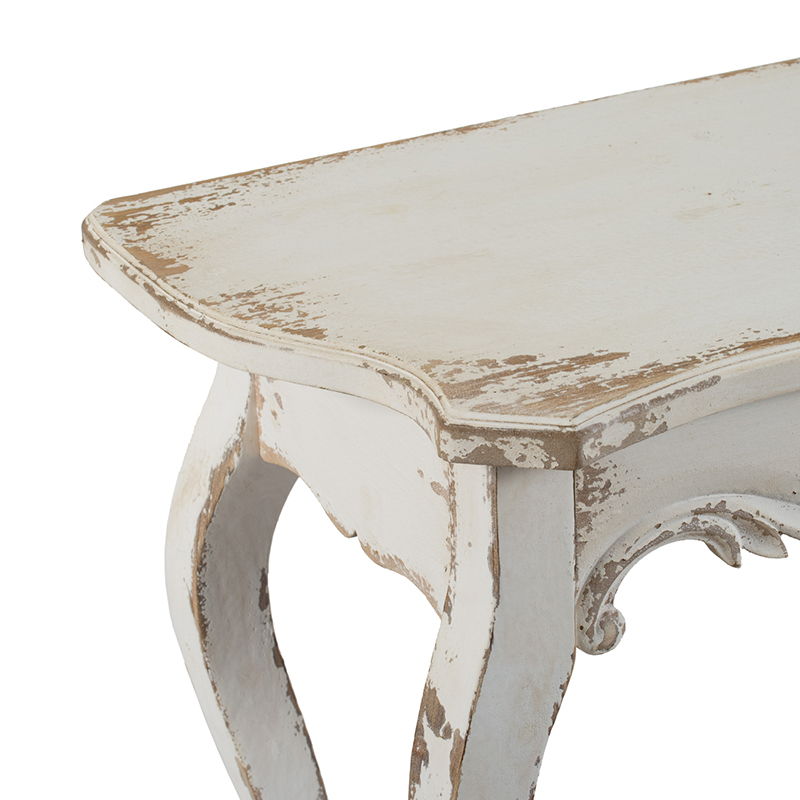 Slimline wash Console Table, For Hallway Living Room Bedroom - White Washed