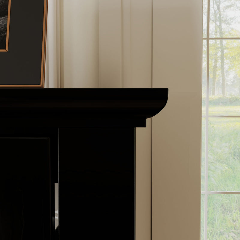 Storage Cabinet, Freestanding Curio Cabinet With Grid Doors & Drawer, Pantry Display Cabinet For Kitchen