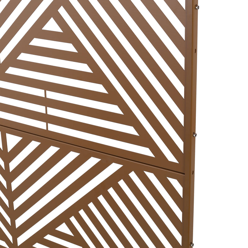 Freestanding Outdoor & Indoor Freestanding Metal Privacy Screen