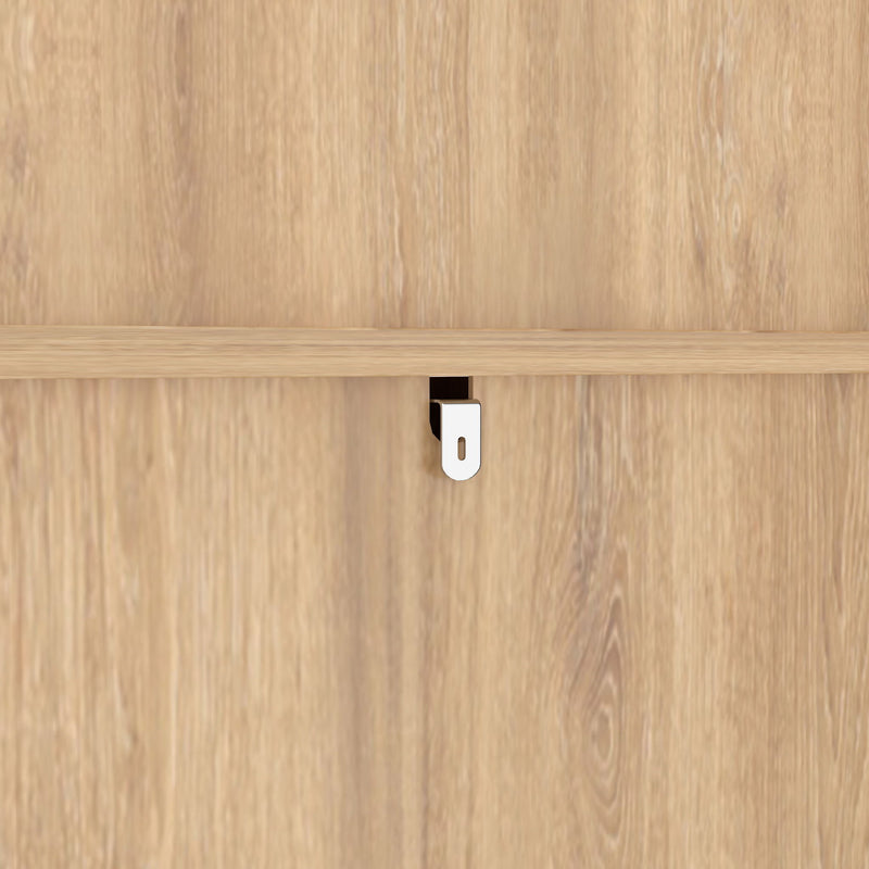 Tall Narrow Fluted Storage Cabinet With Trash Bin Compartment For Kitchen (Trash Can Not Included)