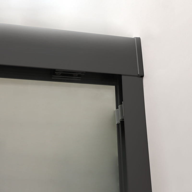 Modern Double Sliding Shower Enclosure, Tempered Glass