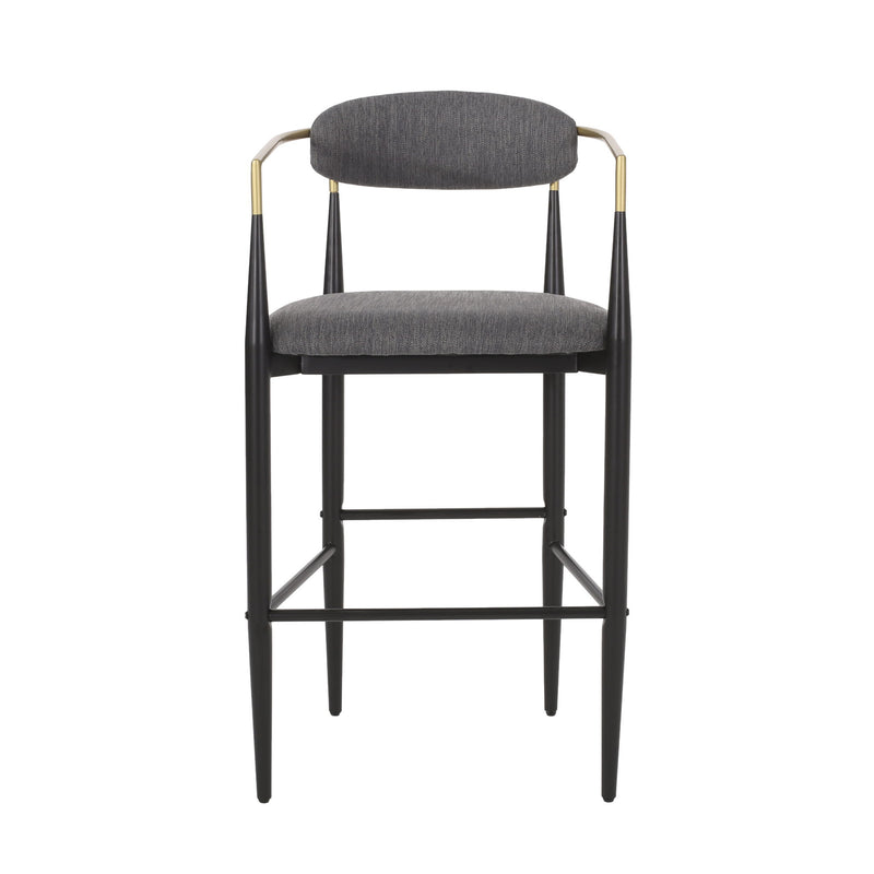 Upholstered Bar Stools With Backs For Kitchen Island (Set of 2)