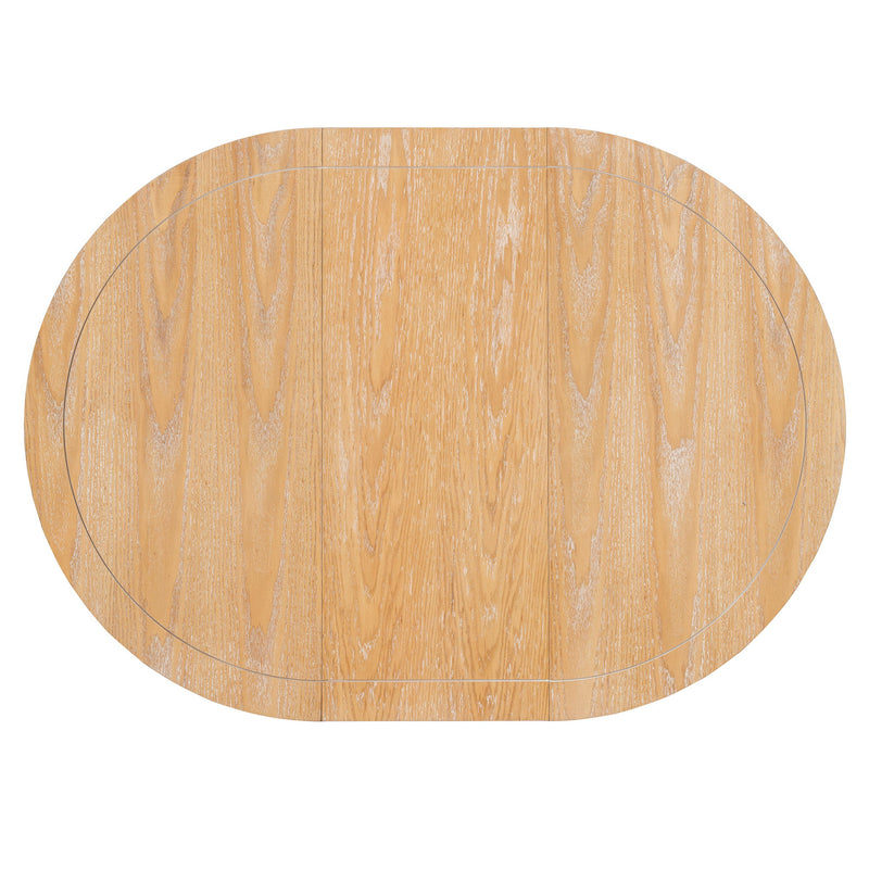 Extendable Dining Table With Sturdy Crossed Legs
