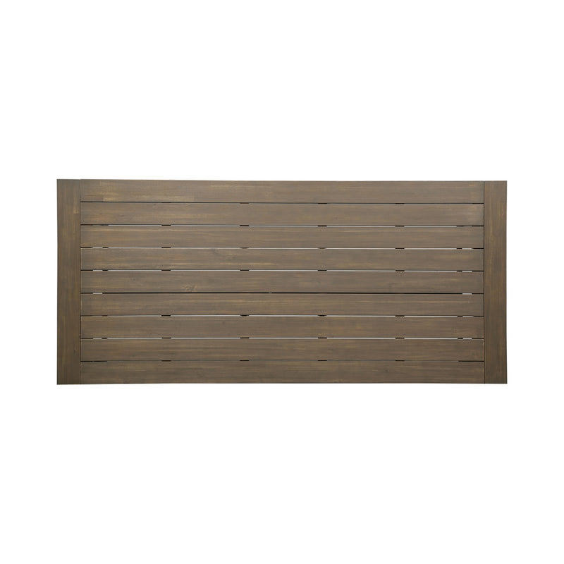 Outdoor Dining Table - Gray / Rustic Metal