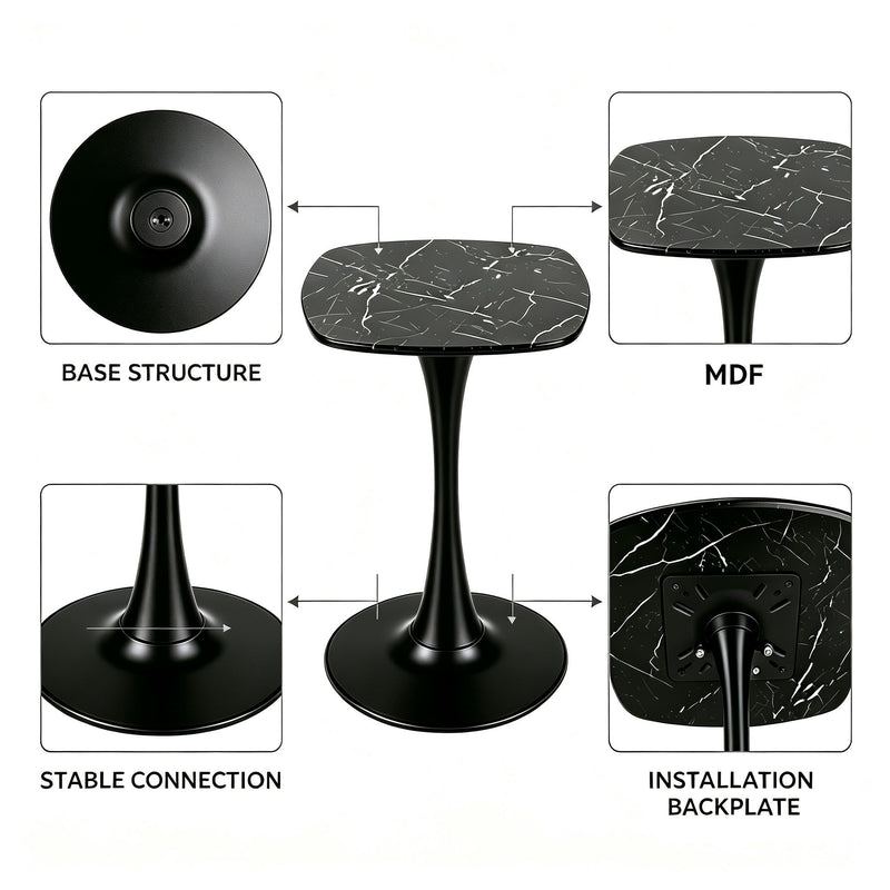 Dining Table Square - Black