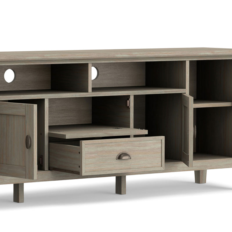 Redmond - TV Media Stand - Distressed Gray