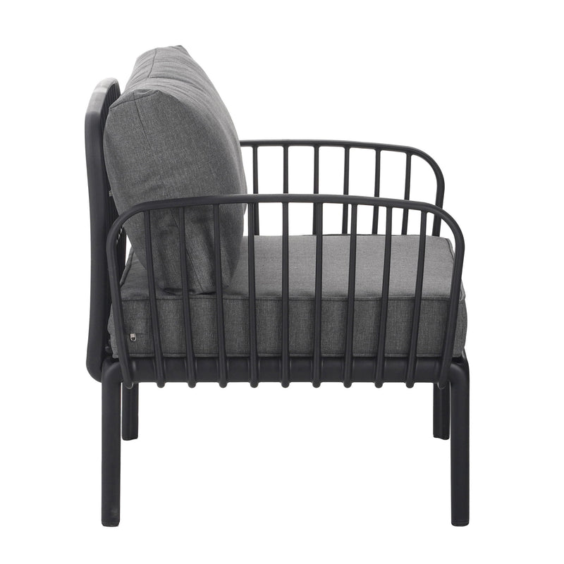 Outdoor Patio Club Chair, Waterproof Thick Cushion Deep Seating