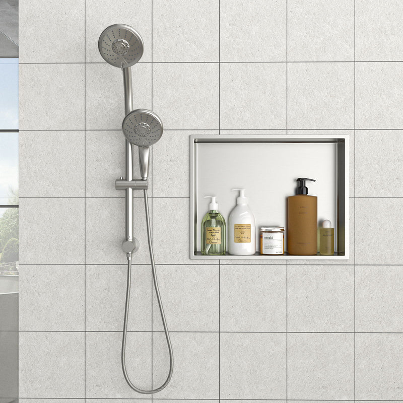 Stainless Steel Shower Niche With Seamless Design For Bathroom Storage