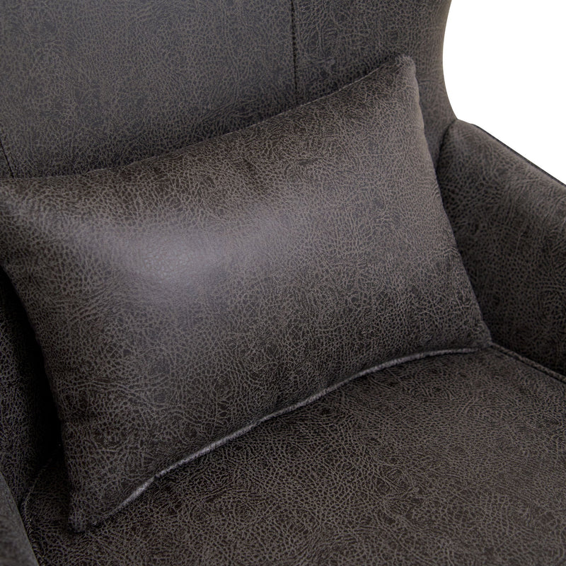 Leisure Chair With Curved Backrest