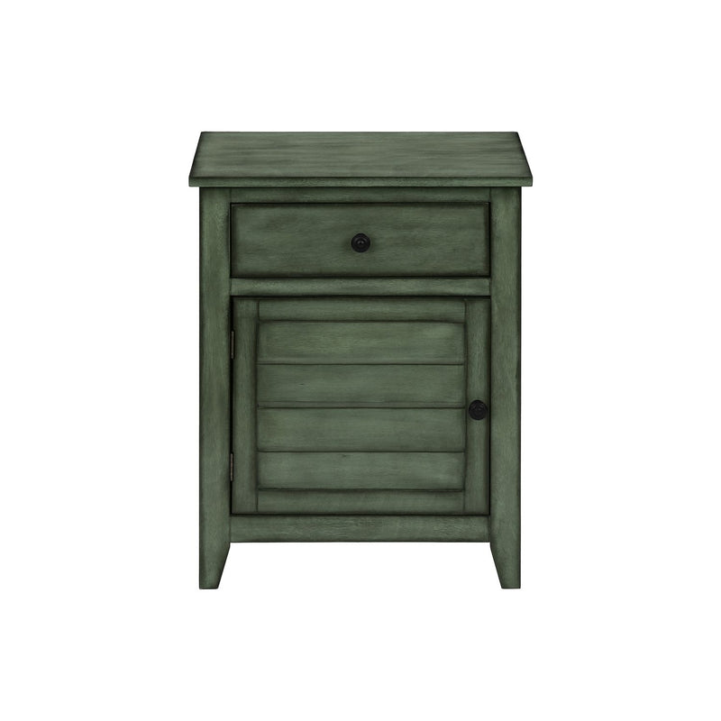 Accent Nightstand, Storage Drawer, Transitional