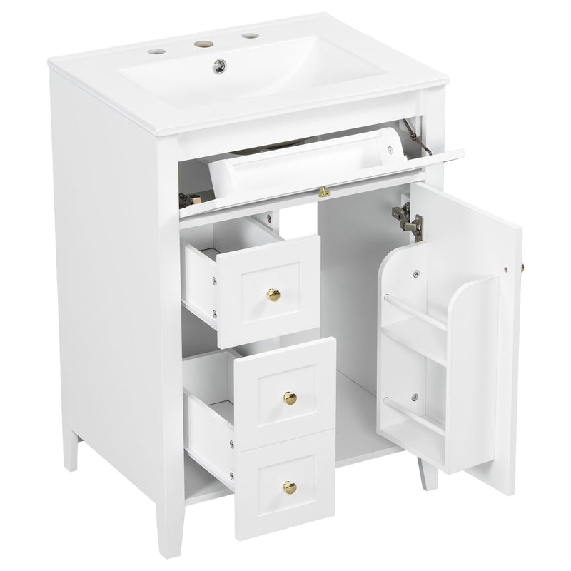 Modern Black Bathroom Vanity With Sink